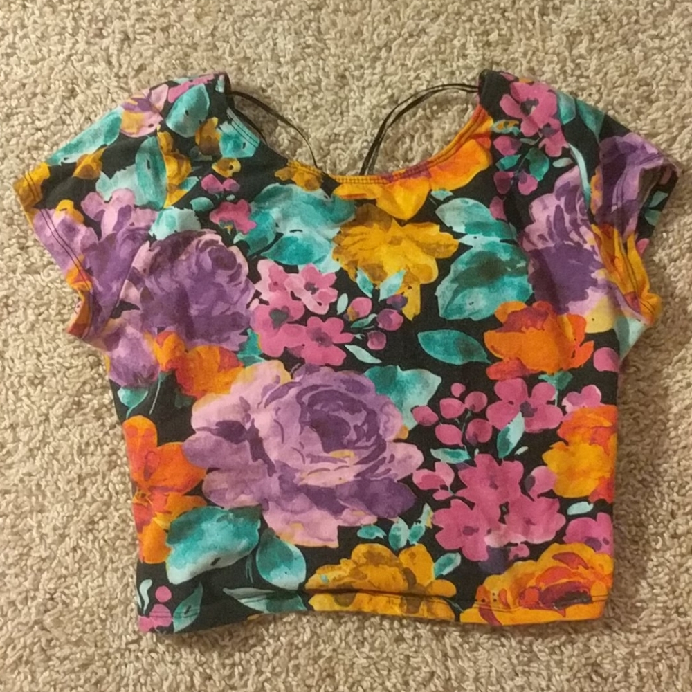 Floral crop top